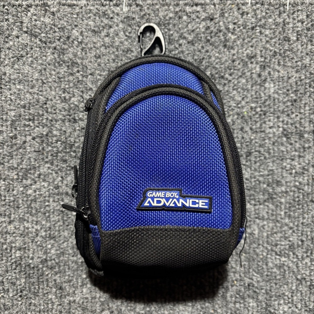 Nintendo Game Boy Advance Blue GBA Travel Case Storage Bag Authentic